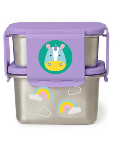 Skip Hop Zoo rozsdamentes acél ebédkészlet - Unikornis